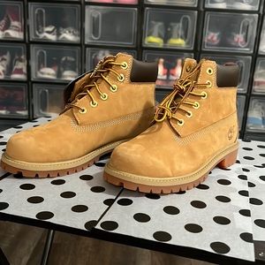 Youth size 2 timberland wheat nubuck boot